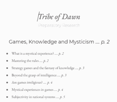 Games, Knowledge and Mysticism